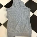 Juicy Couture Y2K Hooded Pullover Terrycloth Vest Light Grey Sweatshirt Velour M Photo 2