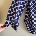 Pleione  Button-Down Top Womens‎ Size Small Moroccan Lattice Blouse Semi Sheer Photo 4