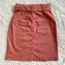 Hugo Boss  Utility Pocket Paperbag High Waist Belted Mini Skirt Size S Peach Photo 4