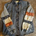 easel Patchwork Denim Jacket Photo 2