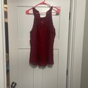 Torrid Red All Over Lace High Neck Peplum Top Photo 2