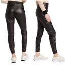 Spanx  Faux Leather Jogger Pants Black High Rise Elastic Waist Vegan Size Medium Photo 7