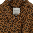 Thread and Supply  Cotton Leopard Cheetah Zip Up Jacket Women's Size Large Photo 2