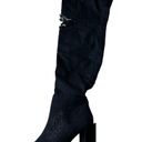 Jeffrey Campbell  Boots LF JC Perouze Over the Knee Black Denim Women's Size 7 Photo 10