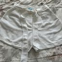 J. McLaughlin NWOT  White Linen Blend Belted High Rise Shorts with Pockets, size 6 Photo 8