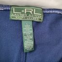 Ralph Lauren active women L cotton blend navy blue activewear pull on pants Photo 3