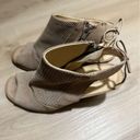 Paul Green  'Lexi' Sandal Booties Beige - Size US 5.5 Boots Open Toe Block Heel Photo 11