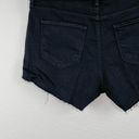 L'Agence L’Agence Audrey Mid Rise Raw Hem Jean Cutoff Shorts in Noir Black Size 31 NWT Photo 12