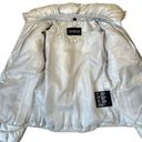 Guess  quilted pearlescent silver puffer jacket Photo 3