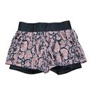 Fabletics  Olesia Shine Shorts Stretch Pink Black Snakeskin Animal Print Running Photo 0