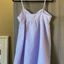 Divided  Lavender Gingham Print Babydoll Dress Photo 8