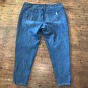 Lane Bryant  boyfriend fit 22 distressed gold patch normcore jeans Photo 3