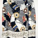 Kathie Lee Collection  Vintage 90’s Nautical Sailor Beach Wrap Pencil Mini Skirt Photo 0