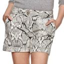 Apt. 9  Torie Mid Rise Snake Print Shorts Sz 16 Photo 0