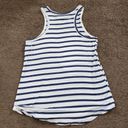 Grayson Threads White/Blue Striped Weekend Tank Top, Women's XS Photo 5