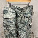 Vintage Military Issued Digital Camo Print Utility Cargo Jogger Pants Large L Green Photo 4