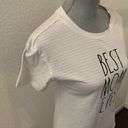 Rae Dunn  Best Mom Ever T-shirt Top White Pink XS New NWT Mom Mother’ Day gift Photo 2