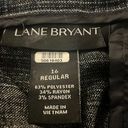 Lane Bryant Plaid Check Dress Pants Women's 16 Regular Grey Gray Stretch Office Photo 4