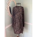 Saks 5th Avenue Saks Fifth Avenue Cashmere Long Size Medium Animal Print Open Front Cardigan Photo 1