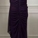 XScape  Embellished-Neck Formal Gown Dress Plum Purple $250 20W Photo 1