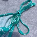 Body Glove Teal and white side tie bikini bottoms small petite NWT Photo 3