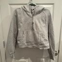 Lululemon Scuba Oversized Half-Zip Hoodie Heathered Core Ultra Light Grey M/L Photo 2