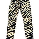 Hudson Jeans Hudson Midrise Nico Super Skinny Gold Black Zebra Stripe Jean Pants Size 28 Photo 0