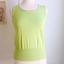 Leo & Nicole  Green Sleeveless Sweater Tank Shell M Medium Classic Office EUC Photo 0