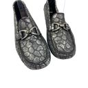 Donald Pliner * Vanda Croc Embossed Driving Moccasin Womens Size 10 Horsebit Flat Photo 1