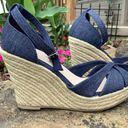 Christian Sirianio Christian Siriano for Payless Denim Platform Sandals - Size 5.5 Photo 3