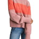 ALLSAINTS NEW All Saints Lou Uno Jumper Stripe Colorblock Crewneck Fuzzy Sweater Photo 2