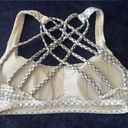 Lululemon  Free To Be Bra Wild Dottie Eyelet White Black Size 4 Photo 4