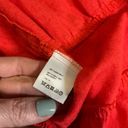 Urban Renewal  Flounce Mini Dress Linen Womens Medium Orange Photo 10