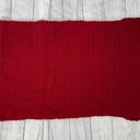 Red knit handmade shawl/scarf approx 61x19.5 Photo 1