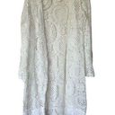 Retro Threads White Crochet Cardigan Duster Fringe Boho XXL Photo 0