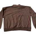 ASOS  Design 1/4 Zip Oversized Pullover Sweatshirt Sweater Brown Womens Size 12 Photo 3