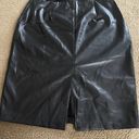 Abercrombie & Fitch Faux Black Leather Pencil Skirt Photo 1