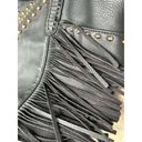 Big Buddha : Gold Riveted Black Fringed Oversized Tote Photo 13