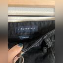 Aeropostale  black denim low rise mini skirt with zipper in front Photo 2