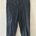 St. John  Pants Denim Chambray Straight Leg Dark Wash Size 12 Photo 0