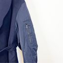 ZARA NWT  Bloggers Fave Wool Blend Longline Belted Jacket S Blue Photo 4