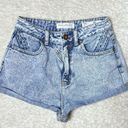 PacSun Bullhead Denim Acid Wash Mom Shorts Photo 1