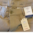 st. john's bay NWT ~  Secretly Slender Biscotti Tan Mid Rise Capri Pants ~ Size 12P Photo 5