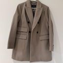 BCBGMAXAZRIA  Peak Lapel Double Breasted Coat Color Stone Size M NWT Photo 2