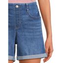 Time & Tru New  Women's Denim Shorts with Cuffed Hem Size: L(12-14) Photo 5