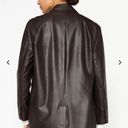 Brochu Walker NEW  The Farley Vegan Leather Blazer in color Timber Photo 3