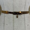 Motion east Vintage 1980’s Womens Designer  Metal Stretch Belt S-M Photo 2