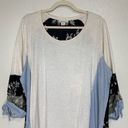 Style & Co  Mixed Media Floral 3/4 Sleeves Top Photo 2