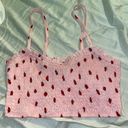 Beginning Boutique pink strawberry crop top Photo 3