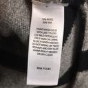 Tahari  Women’s Wool Yak Knit Gray Striped Drape Hem Cowl Neck Sweater Poncho Photo 7